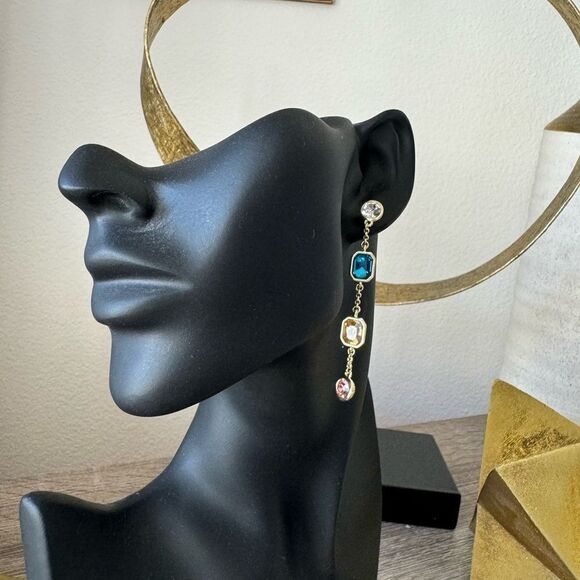 Colorful dangle earrings N765 - Picture 5 of 5